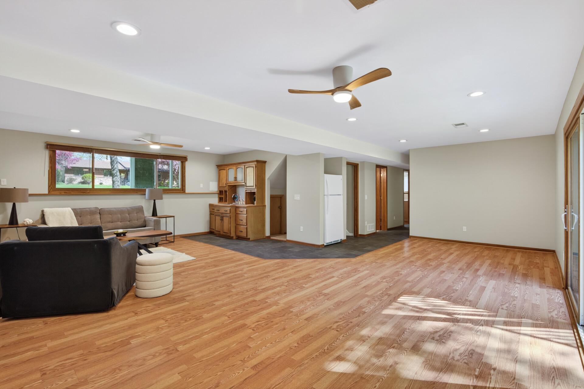 Lower Level Family Room with Wet Bar
