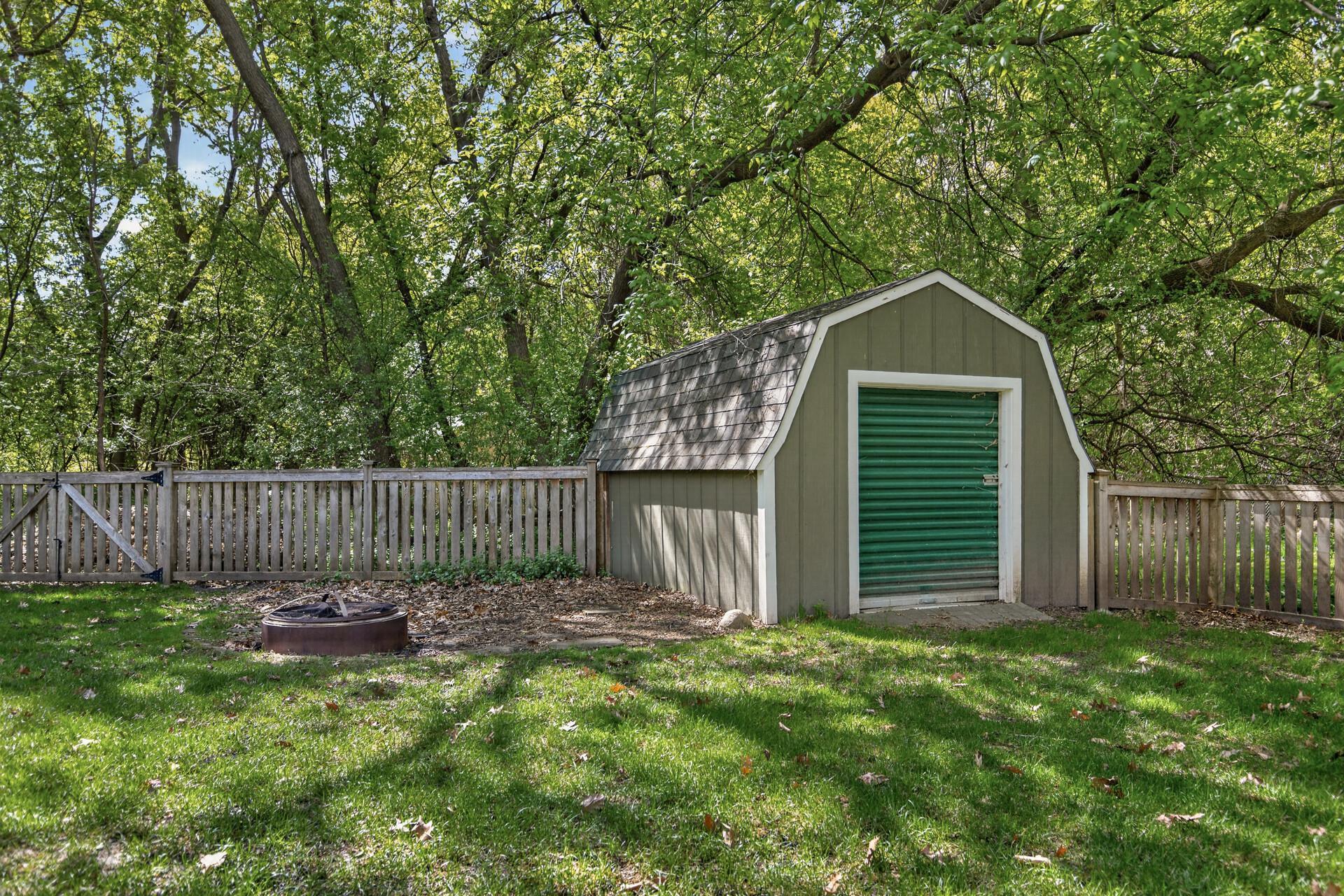 Shed in Backyard