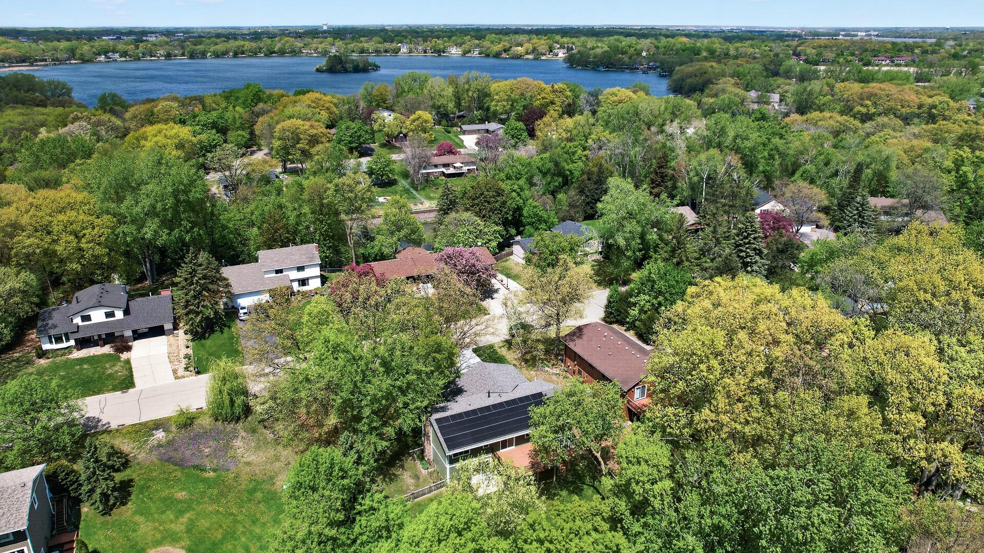 Aerial View Toward Bass Lake