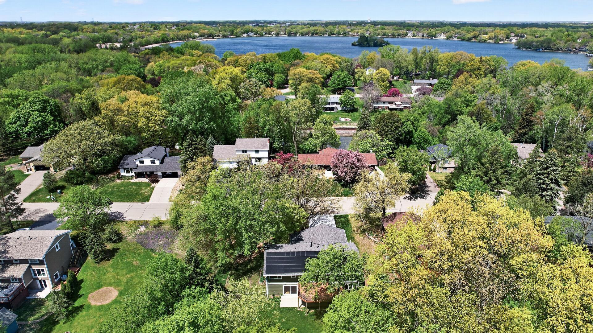 Aerial View Toward Bass Lake