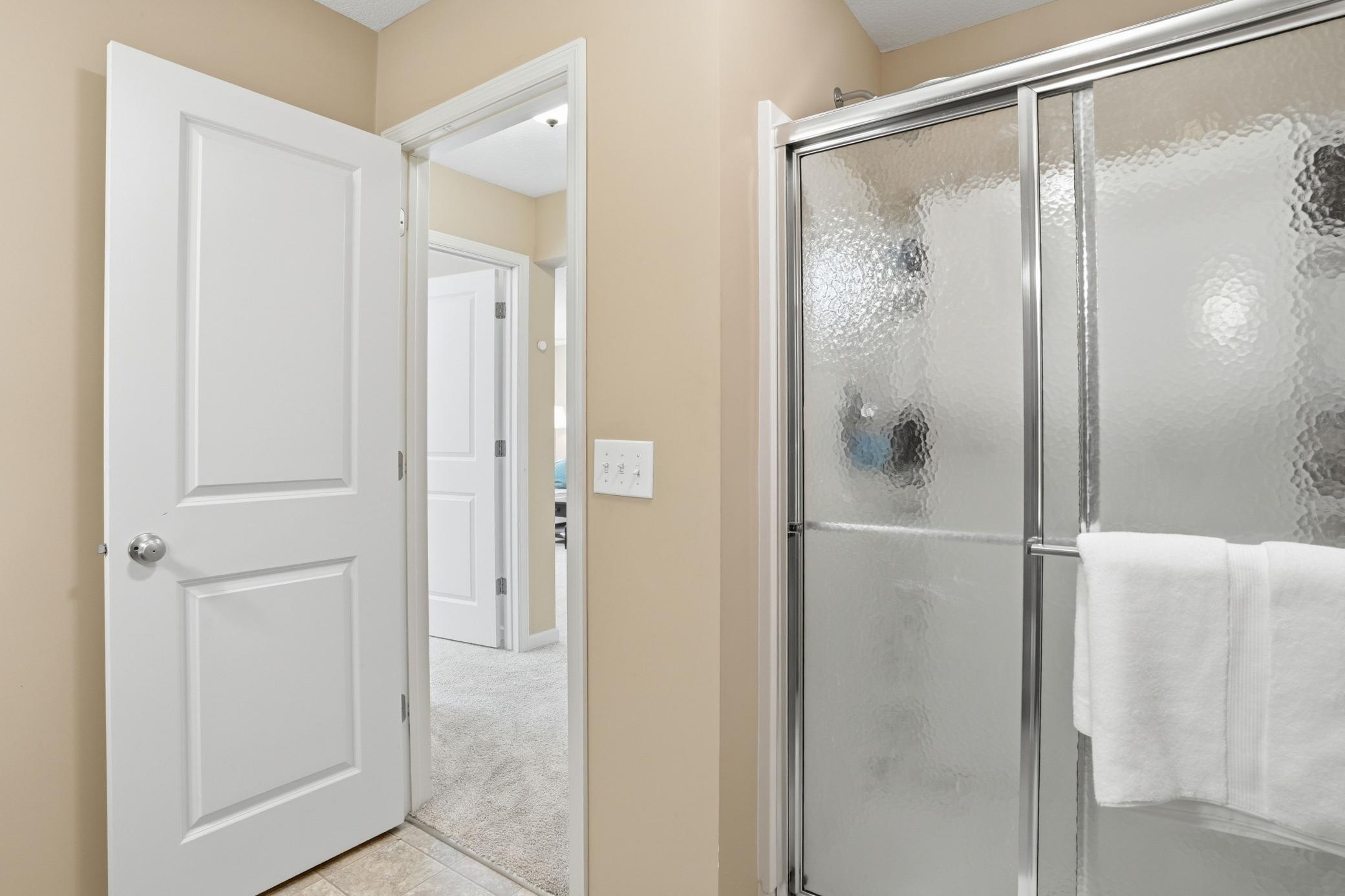 Lower level 3/4 bath