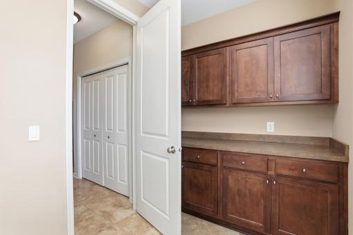 Bonus built-in storage space that keeps everything tucked away and organized.