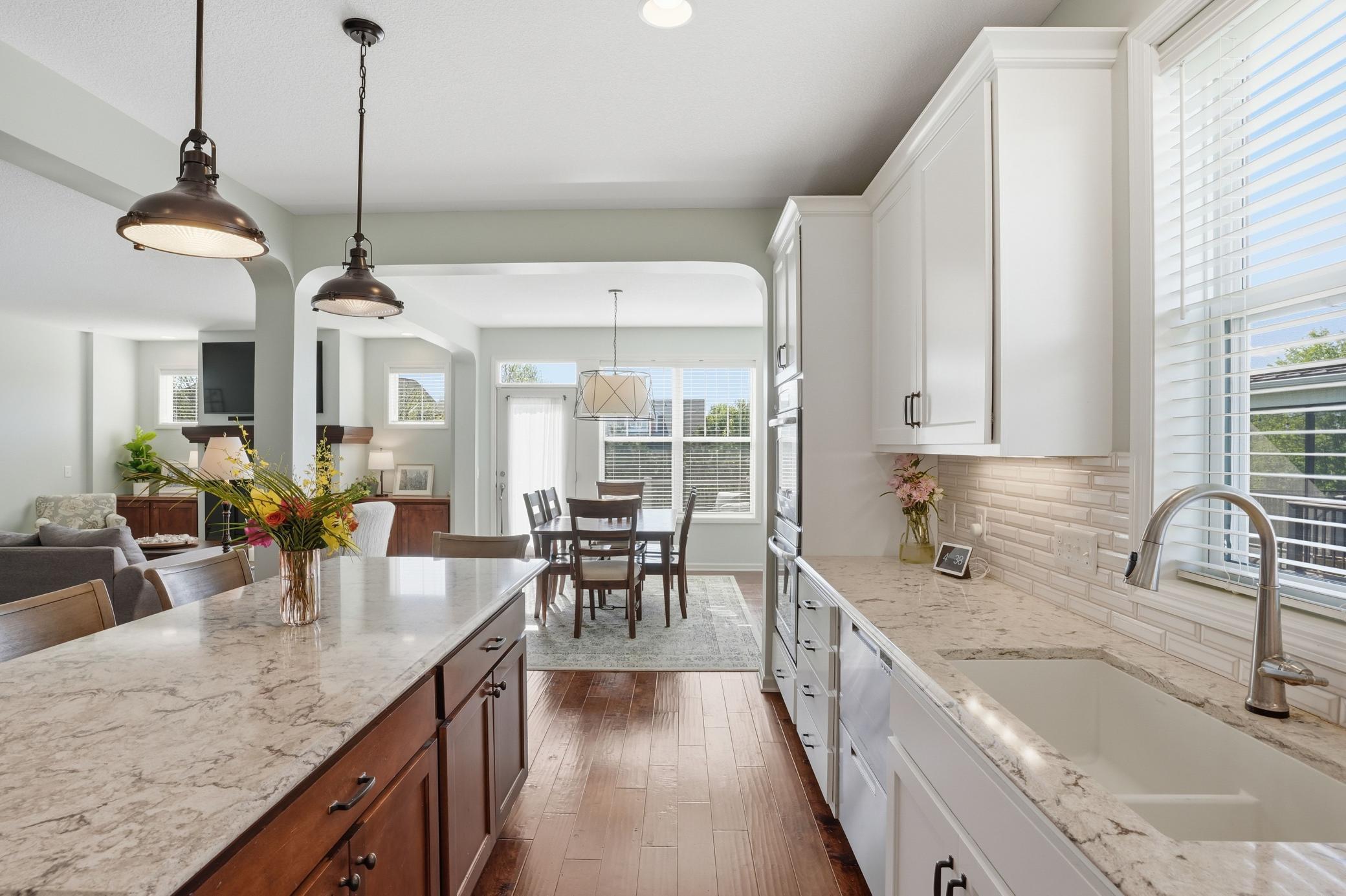 Bright and open spaces filled with natural light.