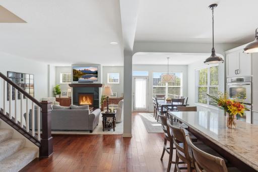 A layout designed for both everyday living and entertaining.