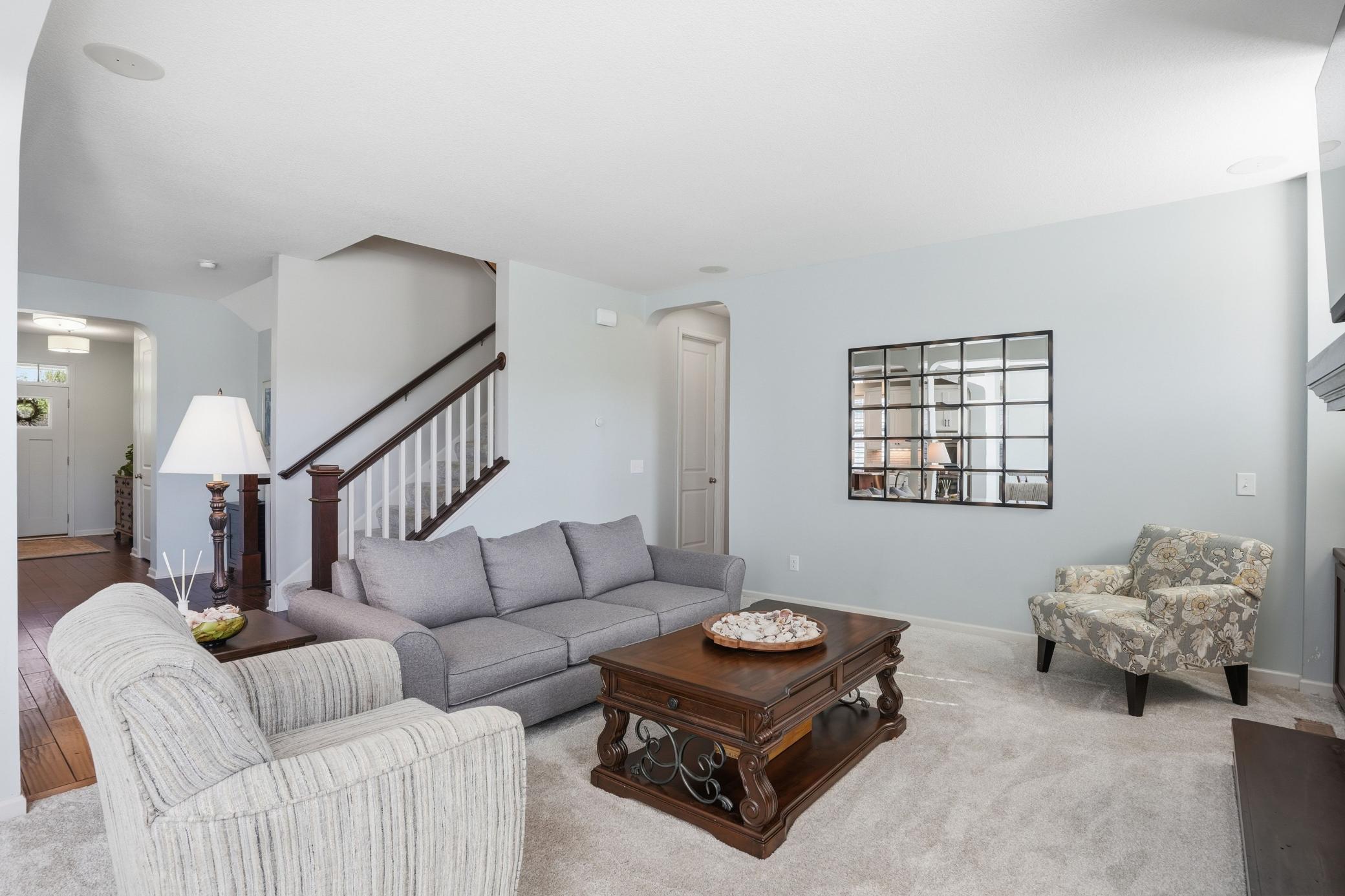 Spacious living room with plenty of room to relax or entertain.