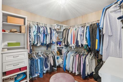 A walk-in closet with room for every season, every shoe, and probably a few shopping trips too.