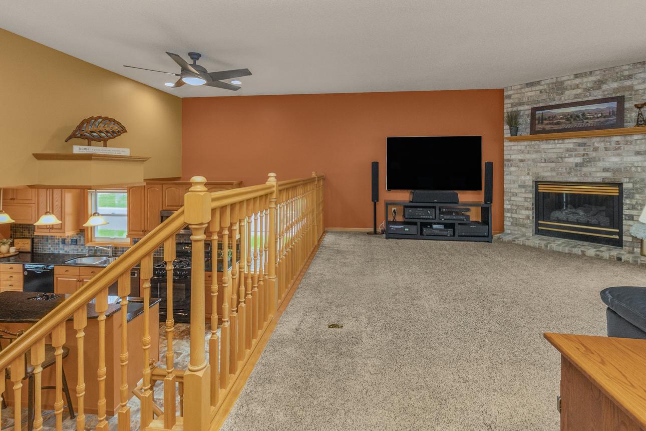 New carpet throughout the upper level.