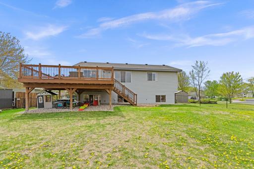 Back deck also provides additional under-deck storage spaceâgreat for keeping outdoor items neatly tucked away