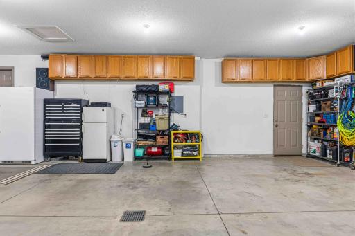 Finished & Heated Garage with a Floor Drain