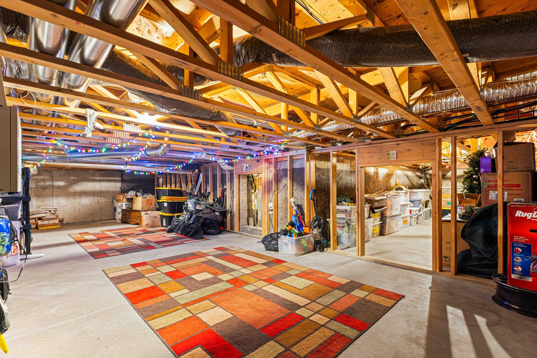Massive Crawl Space Storage