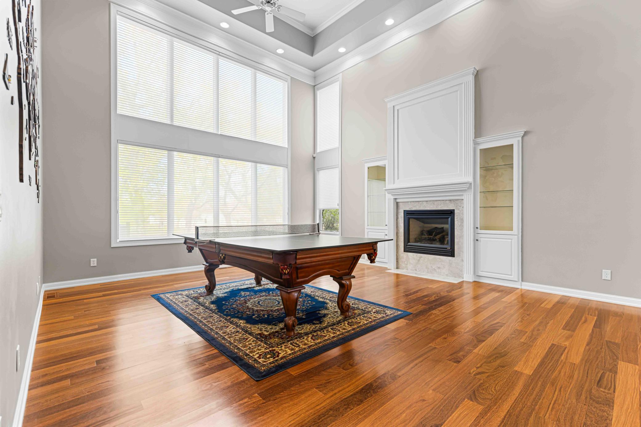 Great Room currently used as a Game Room