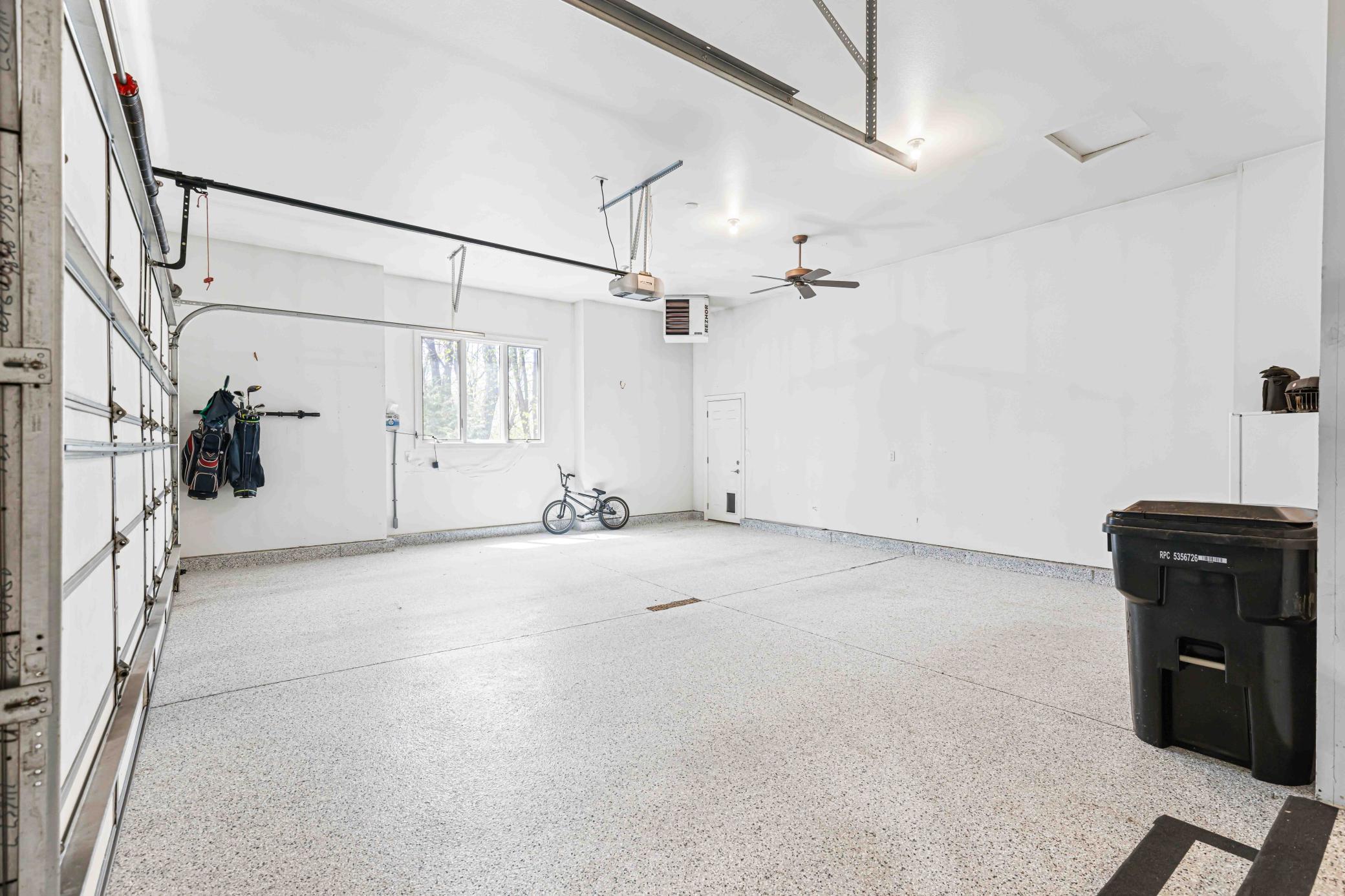 5-Stall Finished & Heated Garage