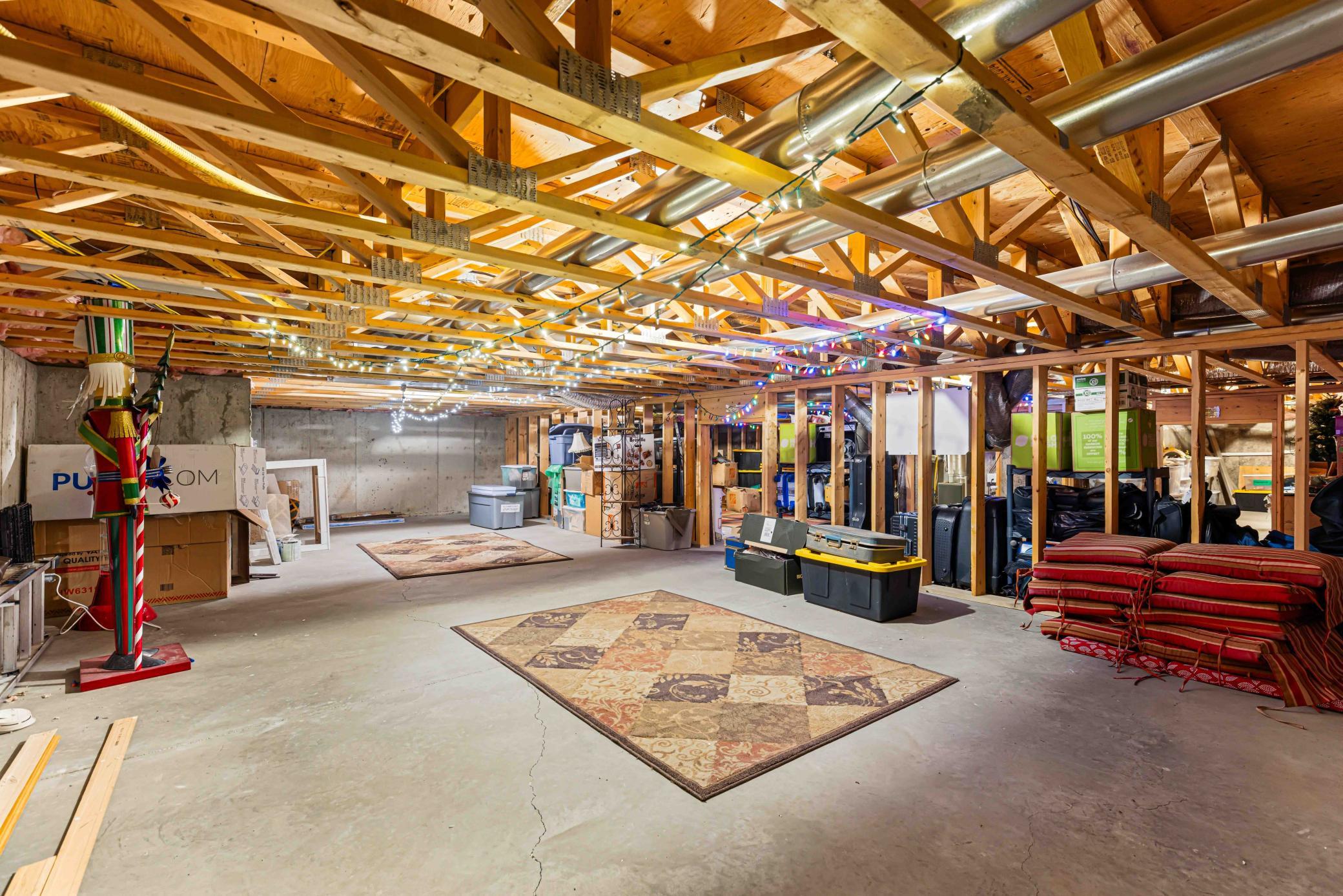 Massive Crawl Space Storage