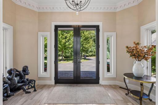 Step inside this spacious foyer with double door entrance