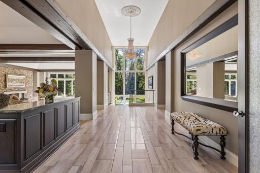 Appreciate the soaring ceilings and open concept