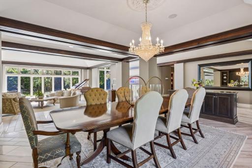 Tons of natural light in the dining room