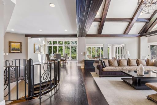 Open concept with informal dining space off the kitchen