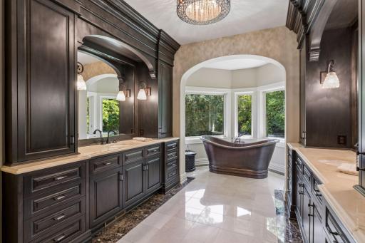 Luxurious spa-like primary bathroom