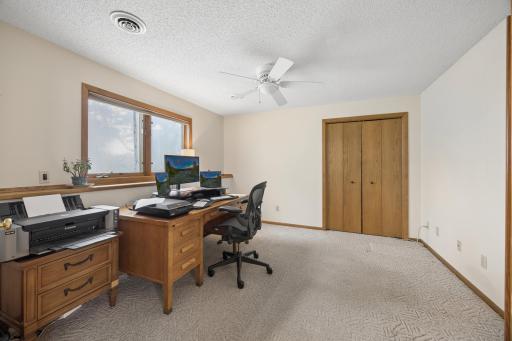 Bedroom 4 of 4 is currently being used as an office - This space has so many possibilities - workout zone, guest room, craft room...