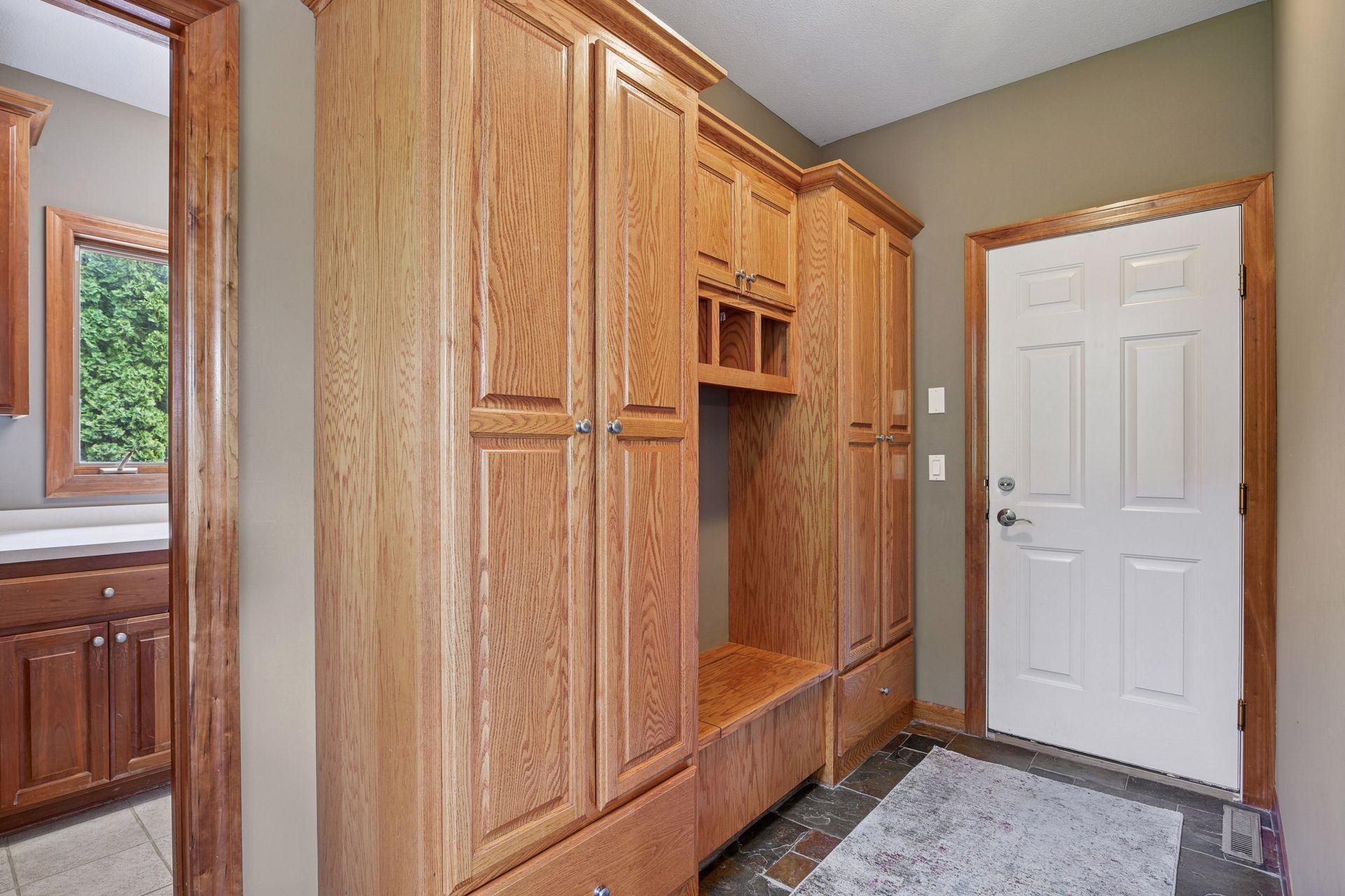 Fantastic mudroom space with lockers!