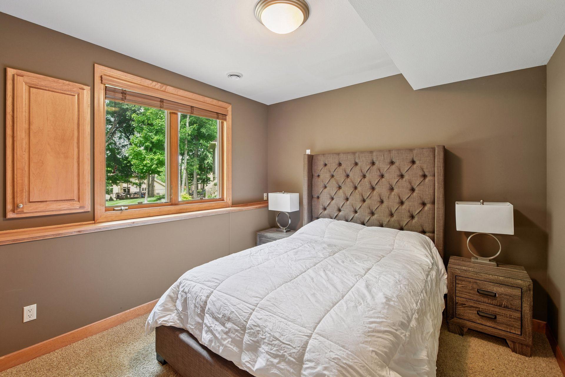 Spacious 5th bedroom in the lower level.