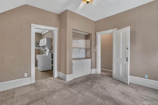 The built in area could be converted back into a closet pretty easily.