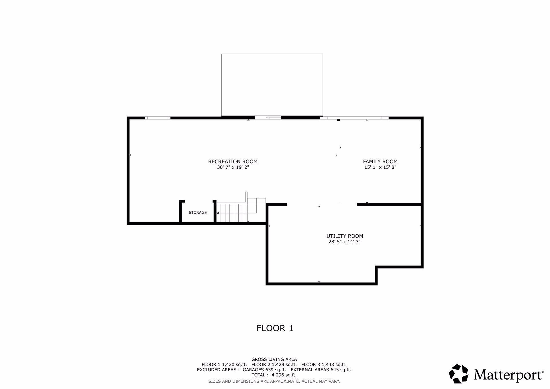Lower level floorplan