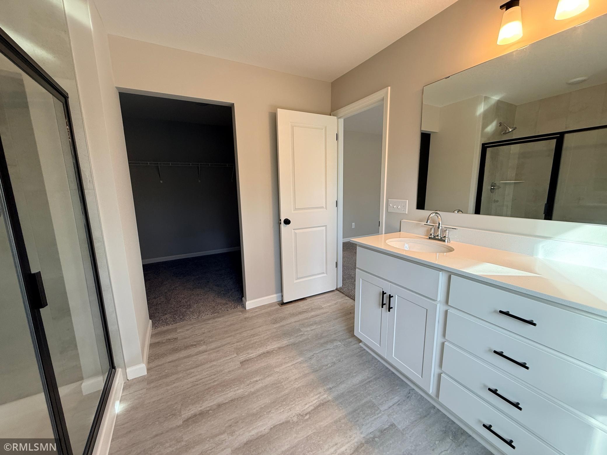 The comfort height double sink vanity feels luxurious