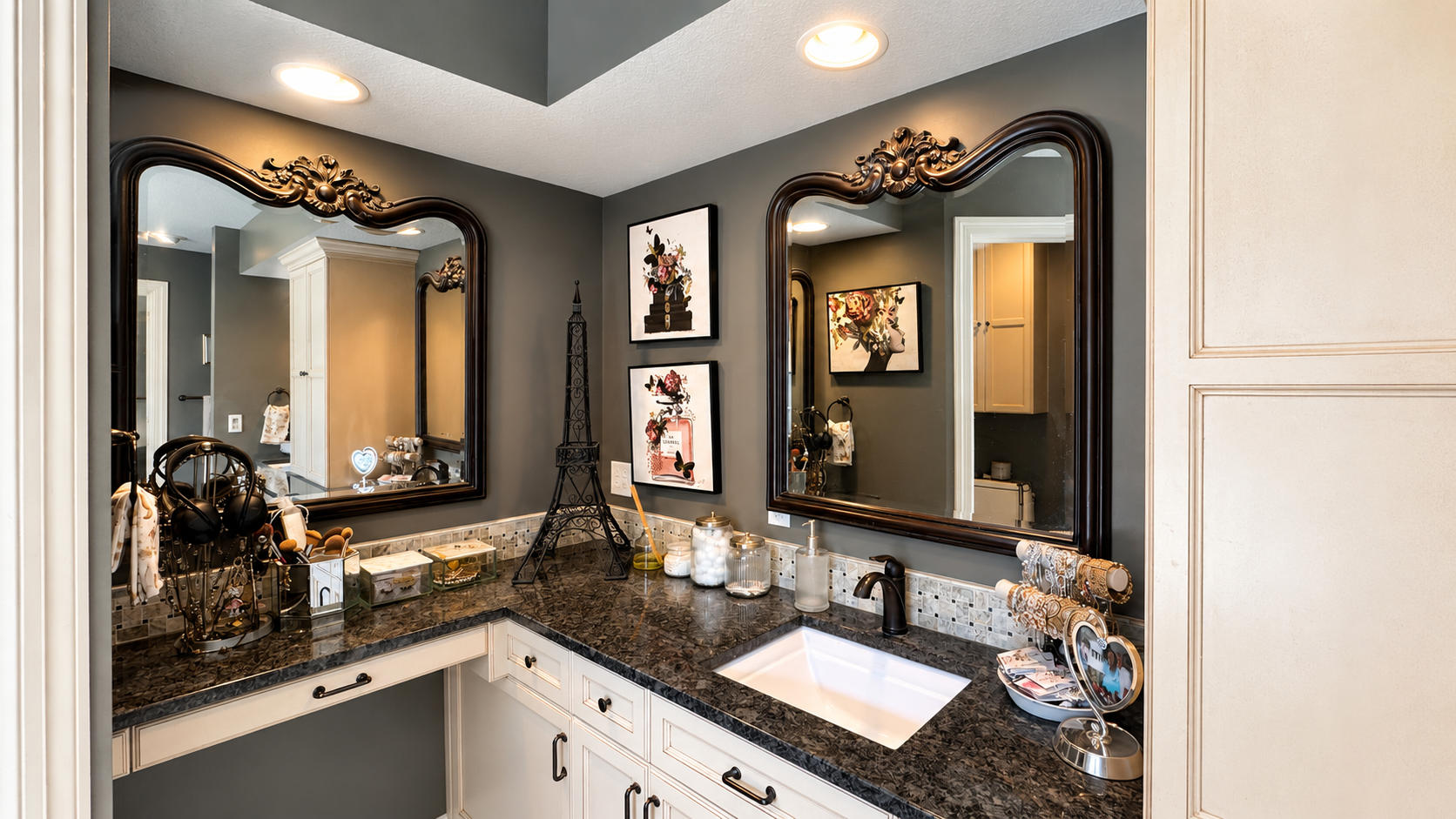 8140 134th St W - Ample storage with built-in vanity, Moen sinks, and granite counter tops.