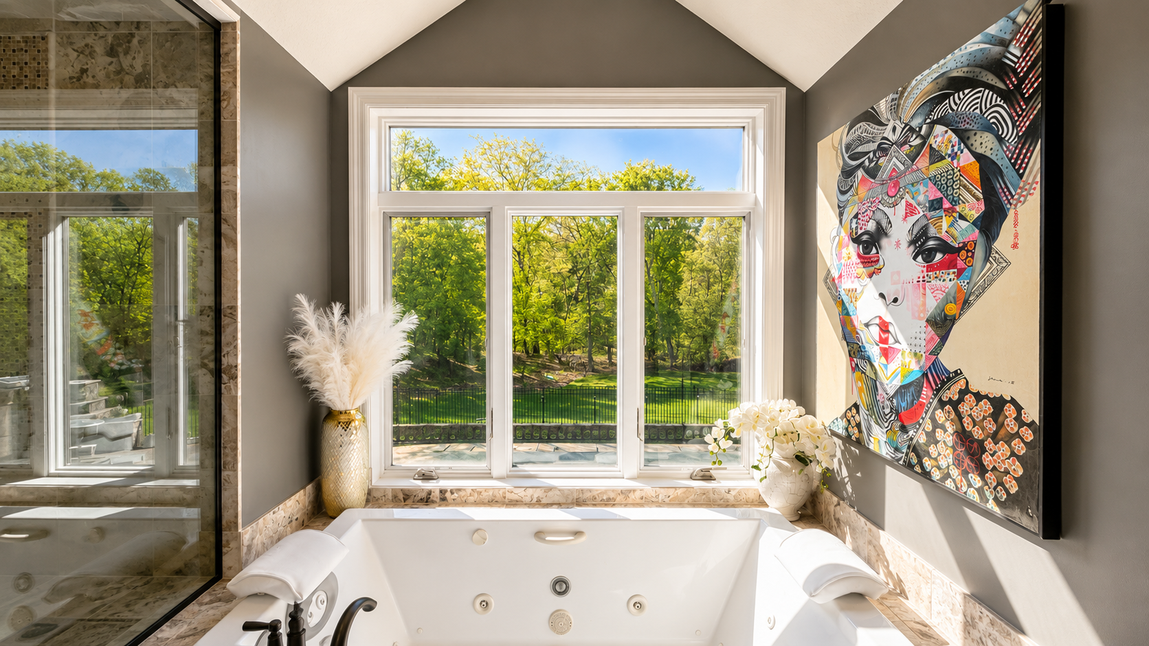8140 134th St W - Jacuzzi tub for 2, overlooking your private patio, pool, and yard.