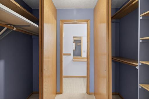 Primary bedroom with en suite bath access