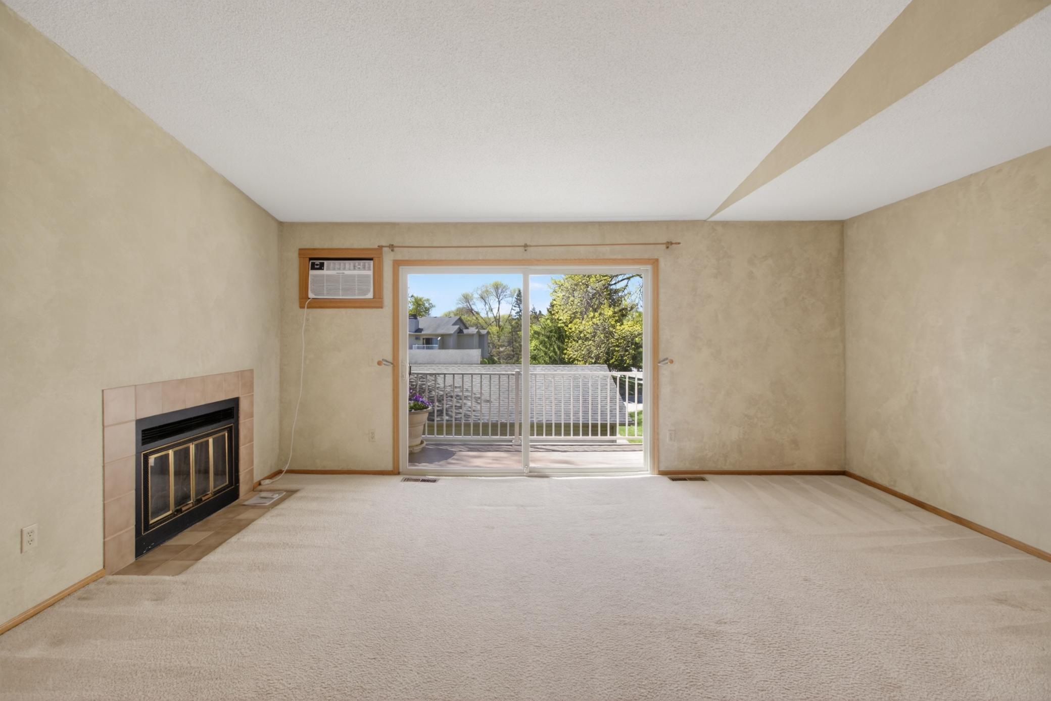 Living room with abundant natural light