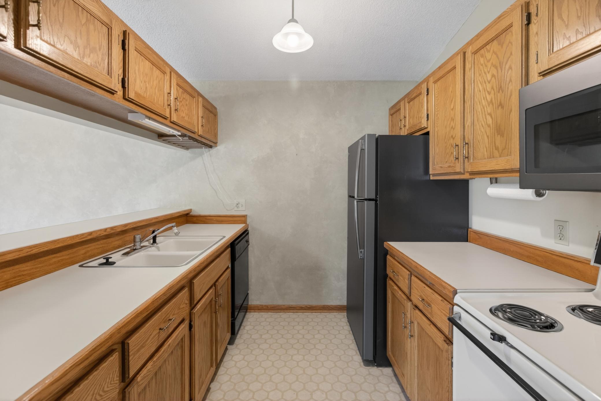 Kitchen overlooking main living area