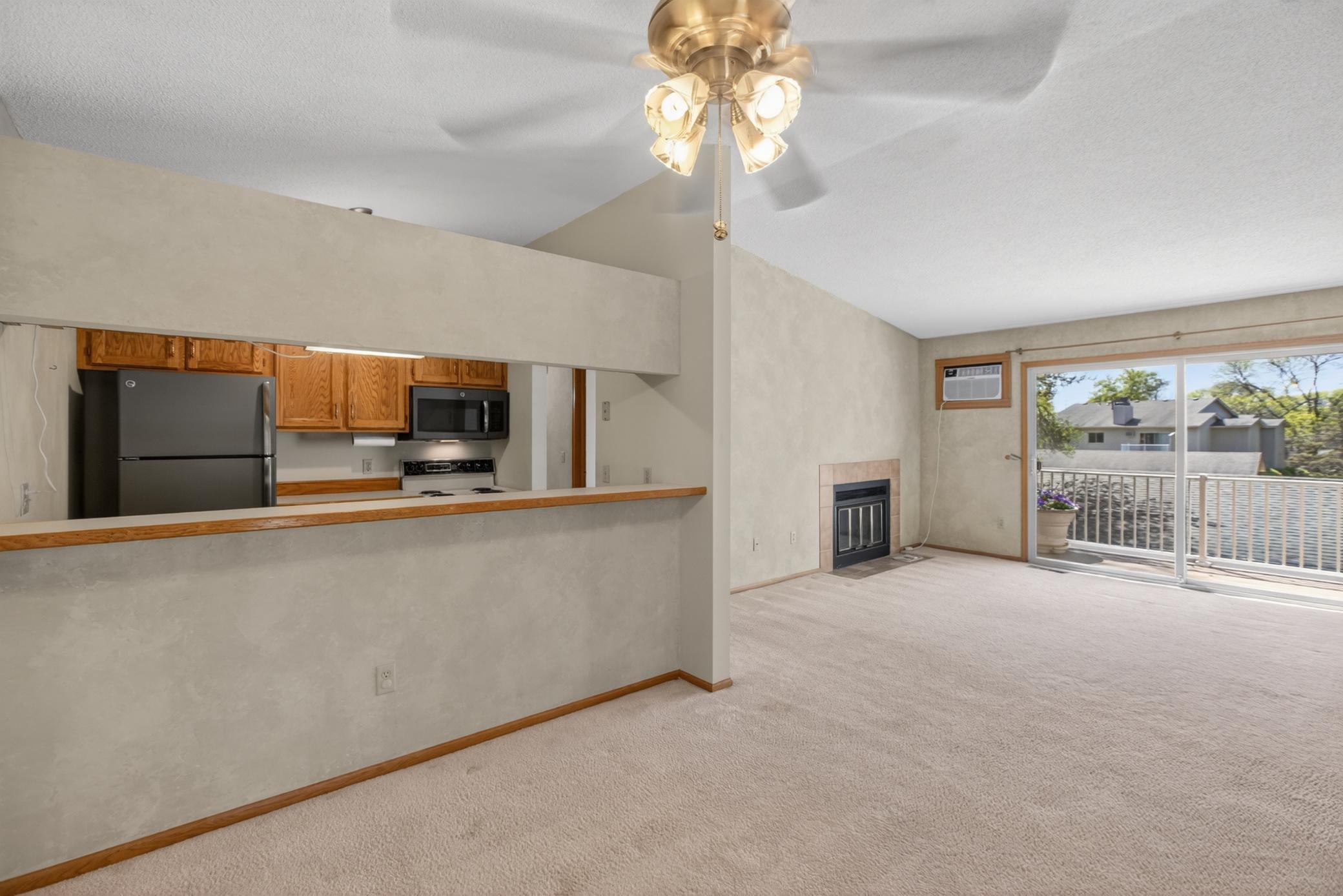 Dining area open to kitchen and living room