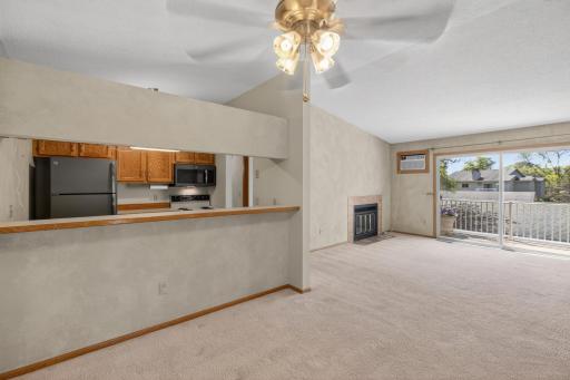 Dining area open to kitchen and living room