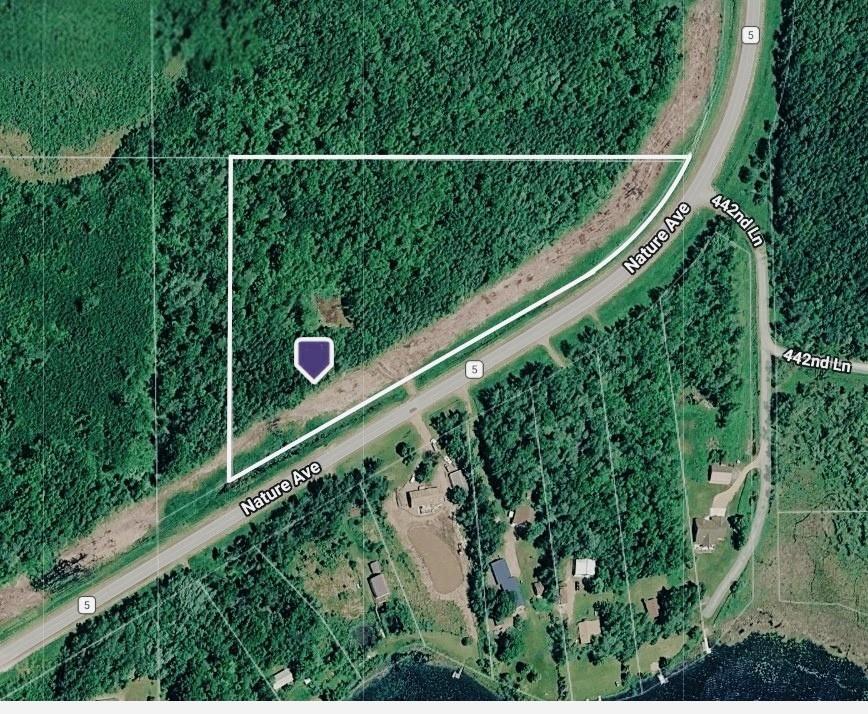 Aerial View with property line
