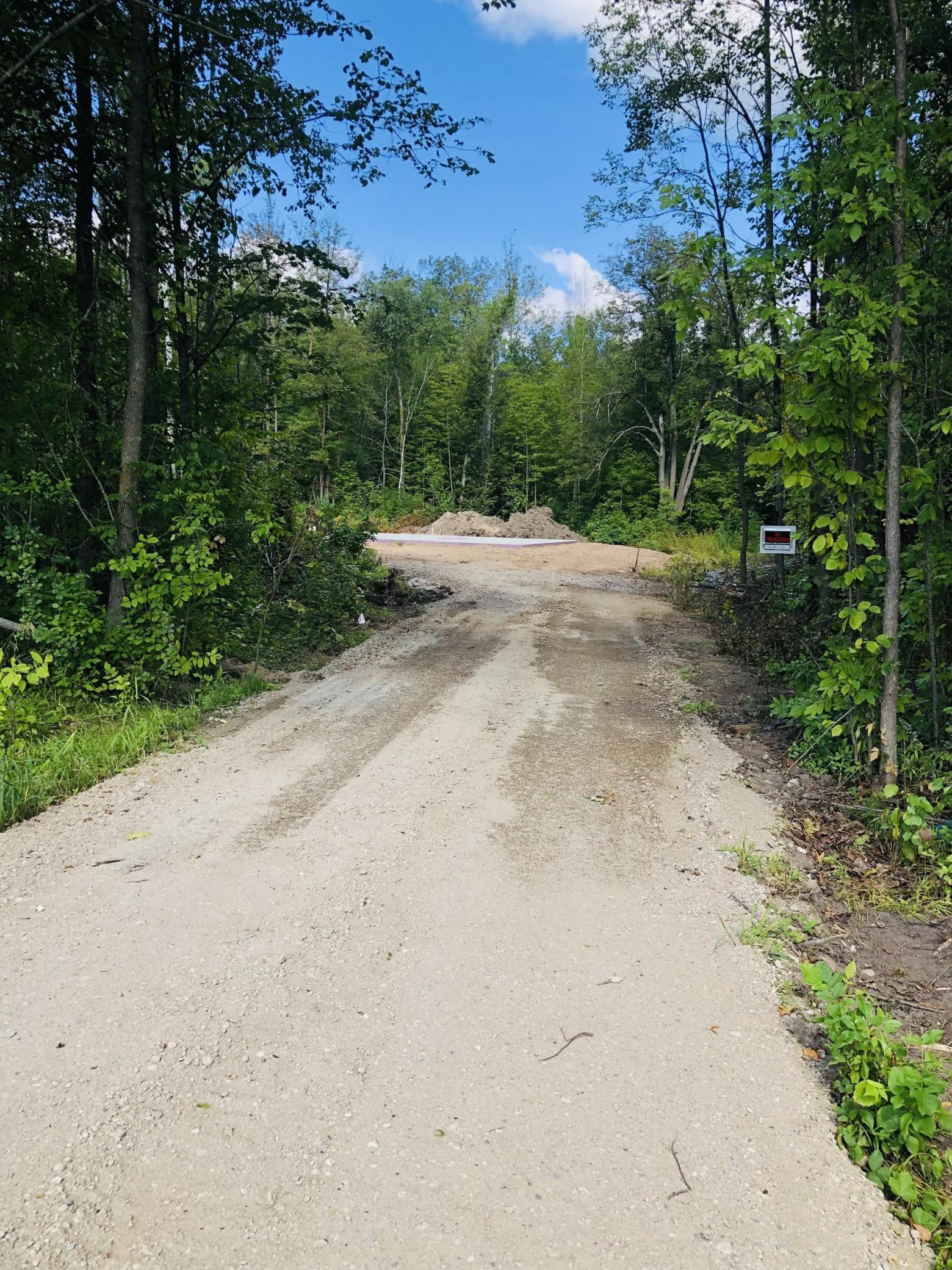 View from driveway to Foundation Slab