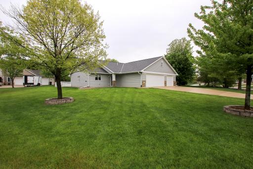 With the oversized lot, you have a large grassy area in both the front and back yards!