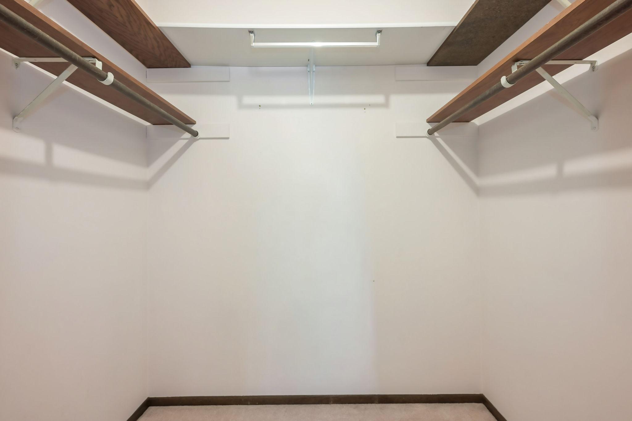 Primary includes walk-in closet~