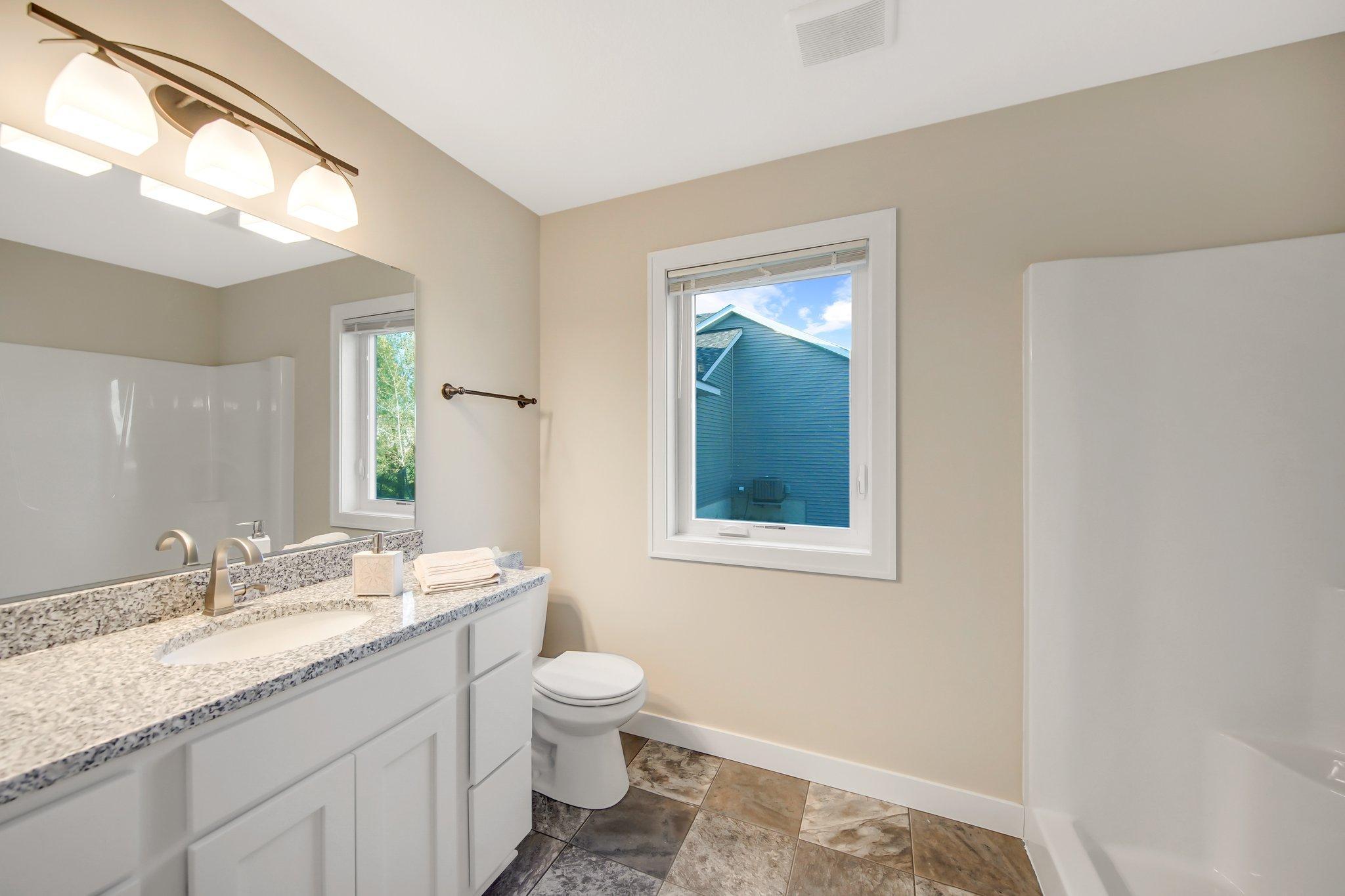 Master Bath With Granite Vanity