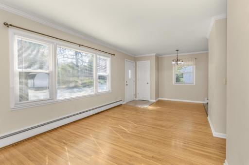 Living Room Large Picture Window Brings in Natural Light