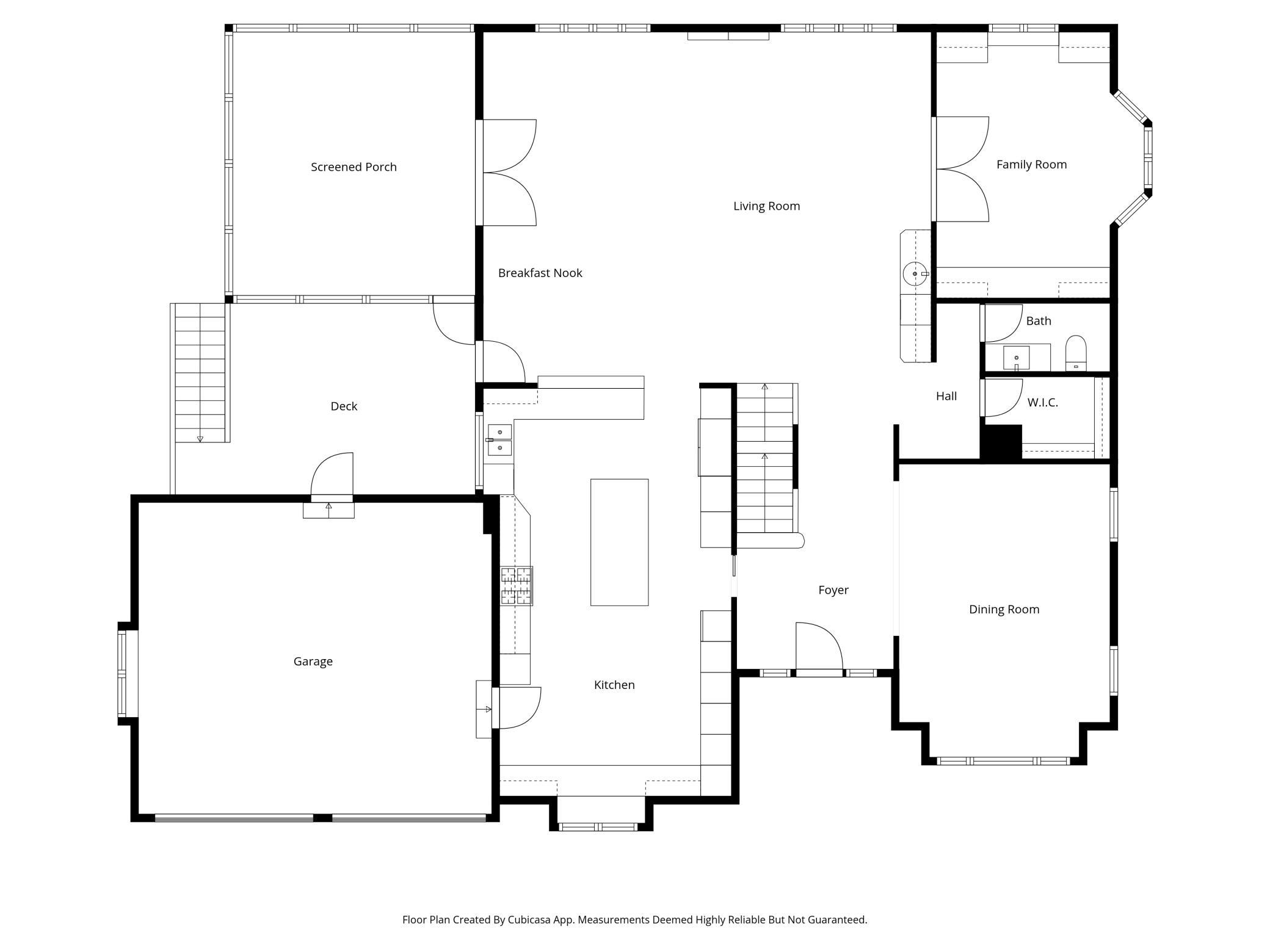 Main level floor plan
