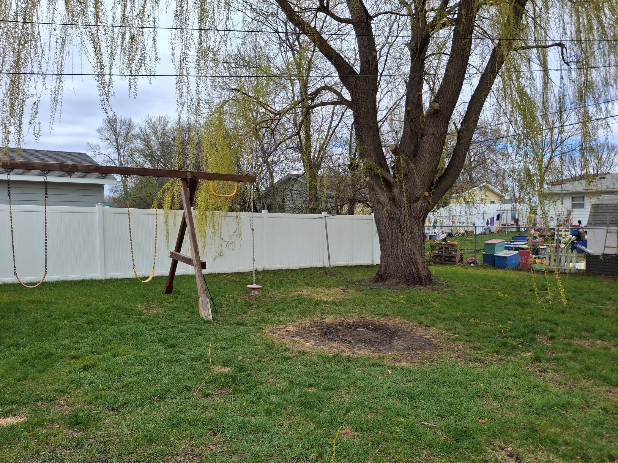 Privacy Fenced Yard on Two sides