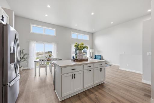 Large Kitchen Island With Built In Garbage Bin