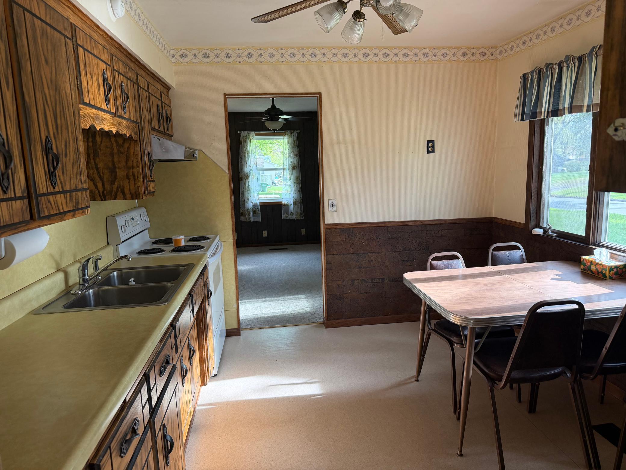 Kitchen with informal dining area