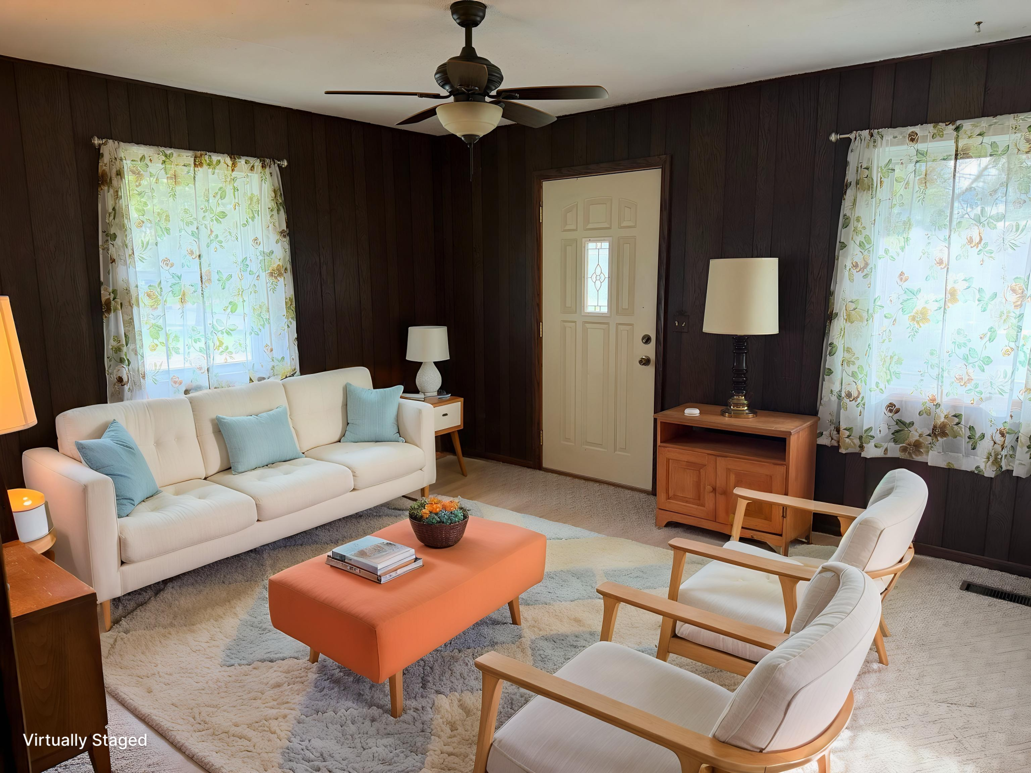 Staged living room