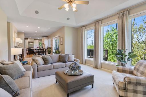 Floor to ceiling windows with panoramic views