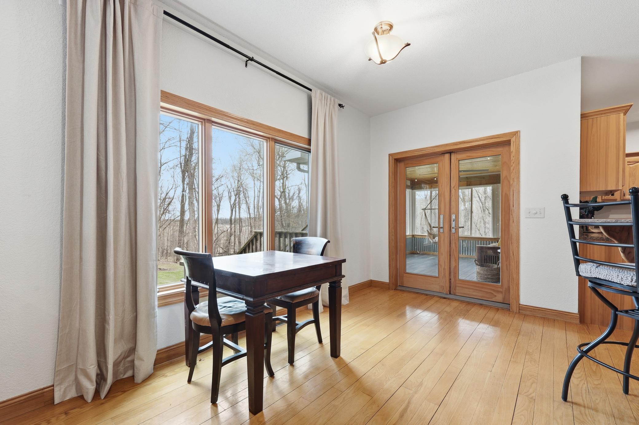 Great views and access to 3 season Porch