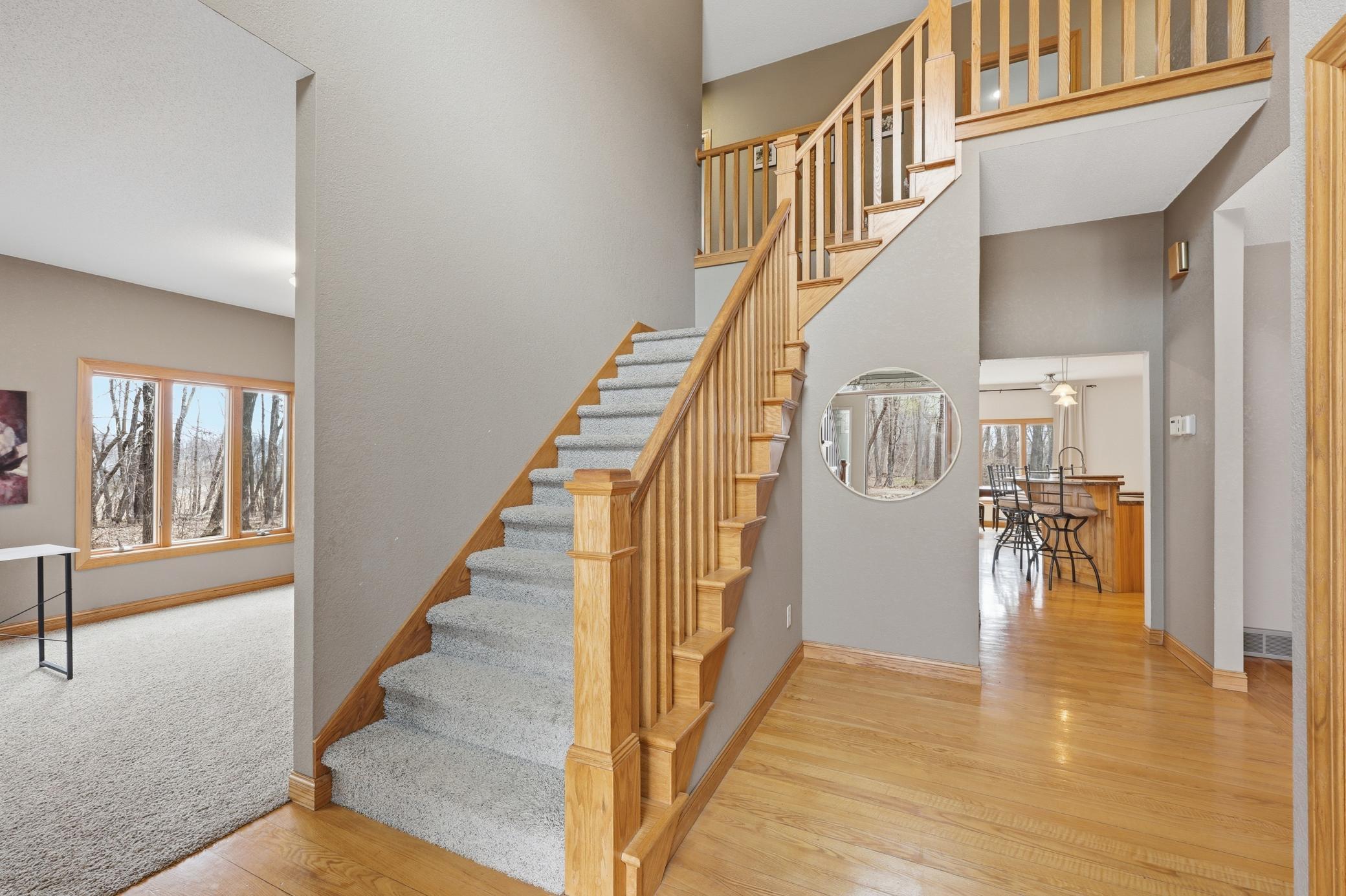 Foyer with nearly 20' ceilings