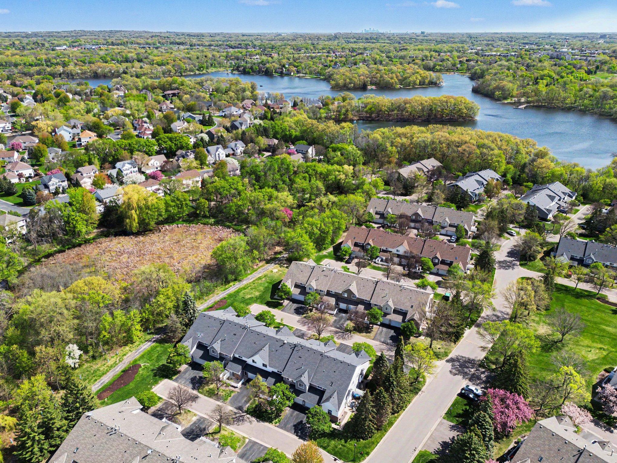 Nestled in a quiet corner of the neighborhood with walking paths just outside your door to Mitchell Lakes Miller Park new Pickleball courts, fields and trails, Rice Marsh Lake with over 3 miles of walking/bike paths.